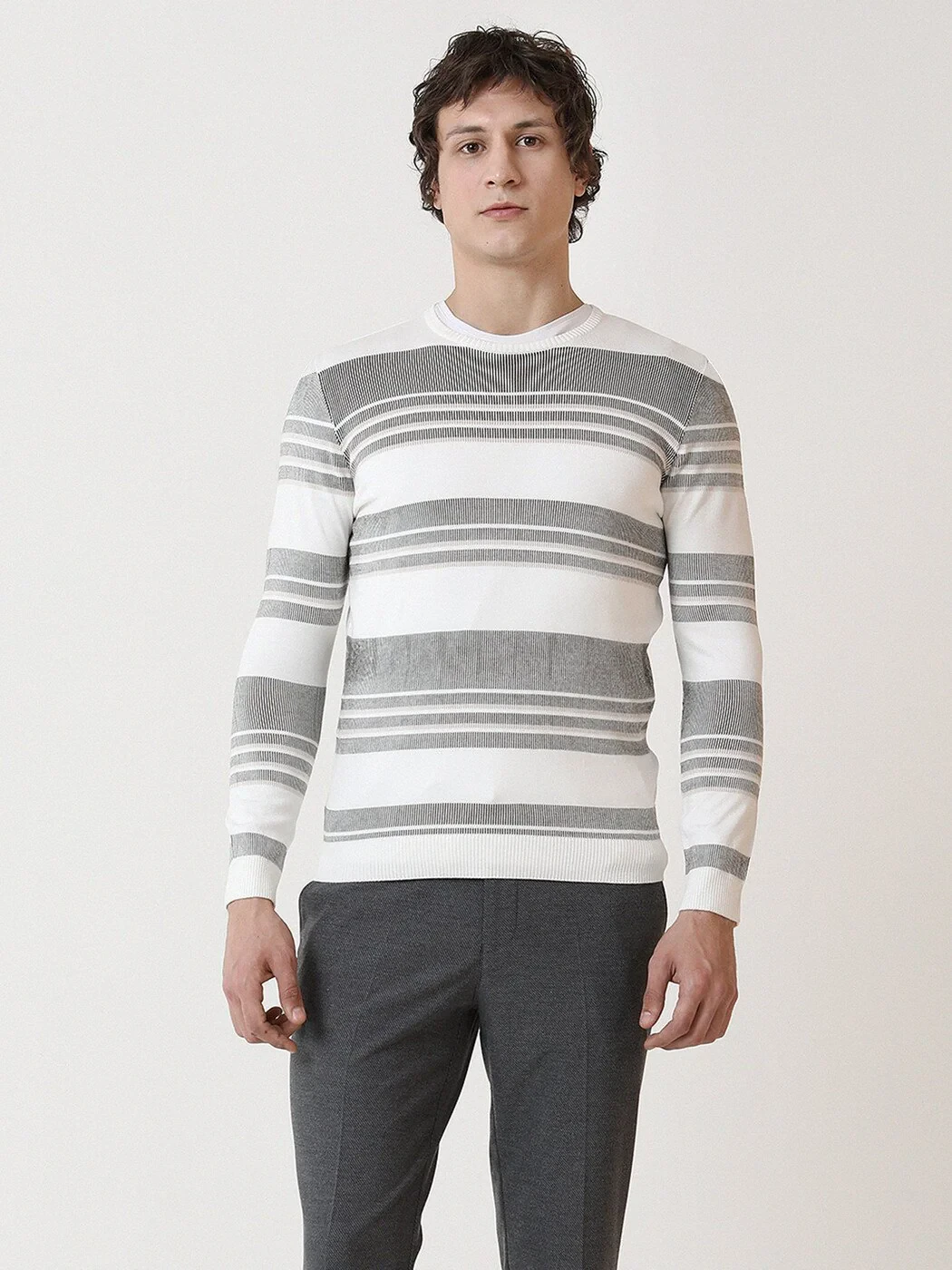 Ecru Knitwear Sweatshirt 