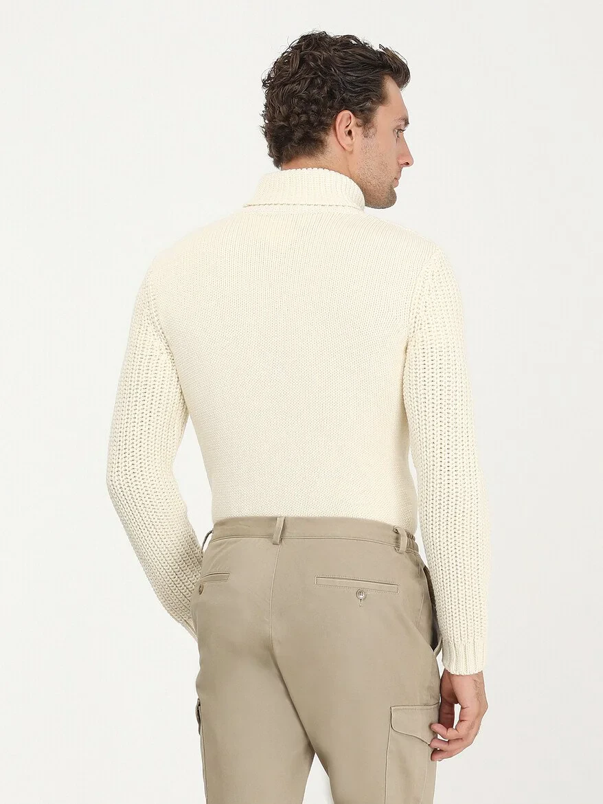 Ecru Knitwear Sweatshirt - 6