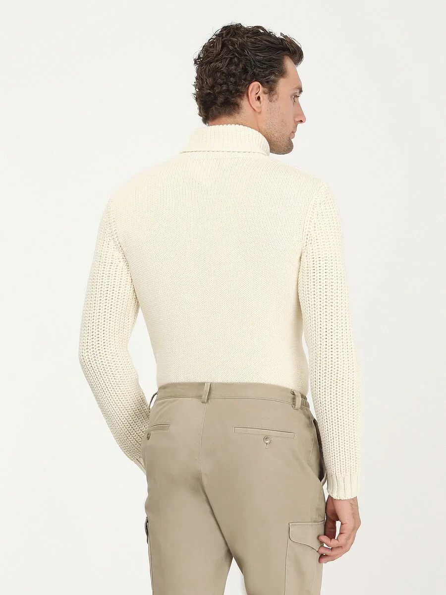 Ecru Knitwear Sweatshirt - 6