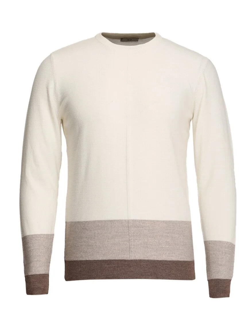 Ecru Knitwear Sweatshirt - 6
