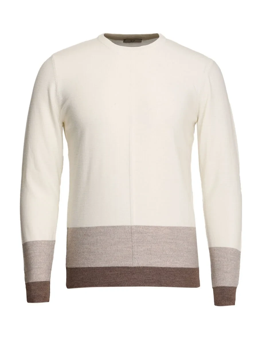 Ecru Knitwear Sweatshirt - 6