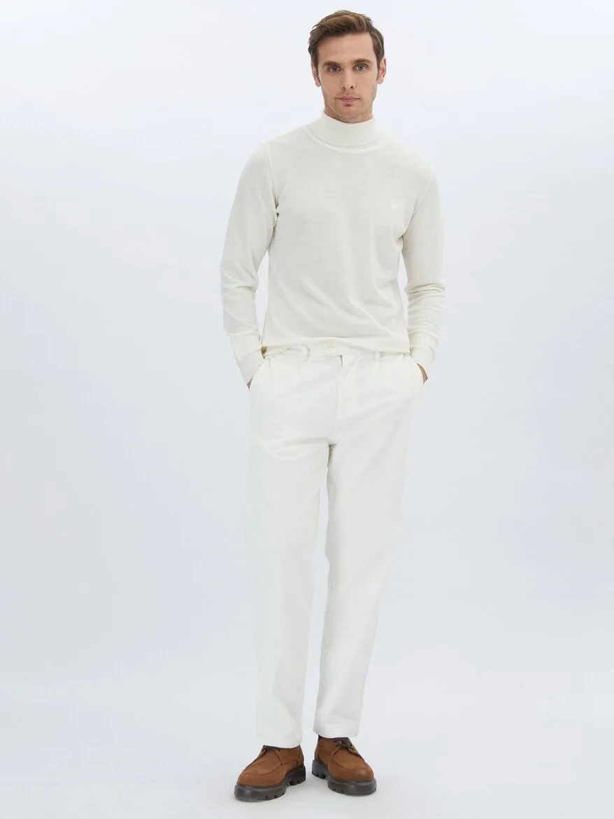 Ecru Knitwear Sweatshirt - 2