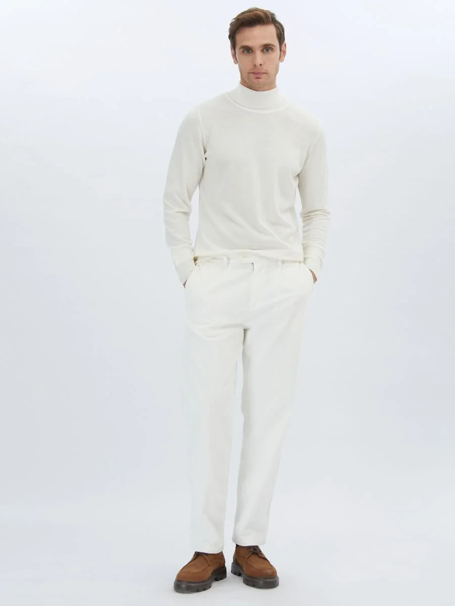 Ecru Knitwear Sweatshirt - 2