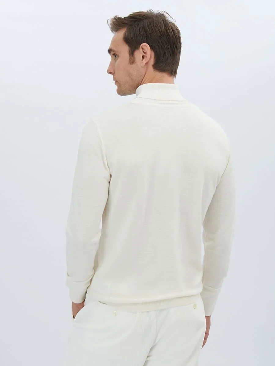 Ecru Knitwear Sweatshirt - 6