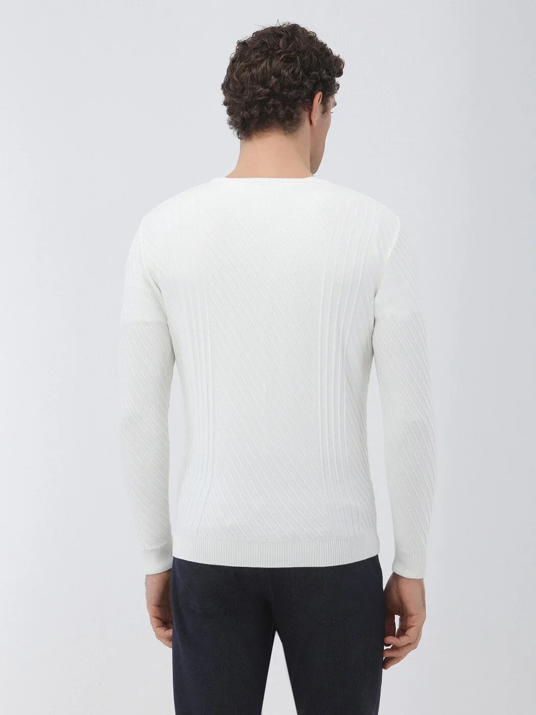 Ecru Knitwear Sweatshirt - 5