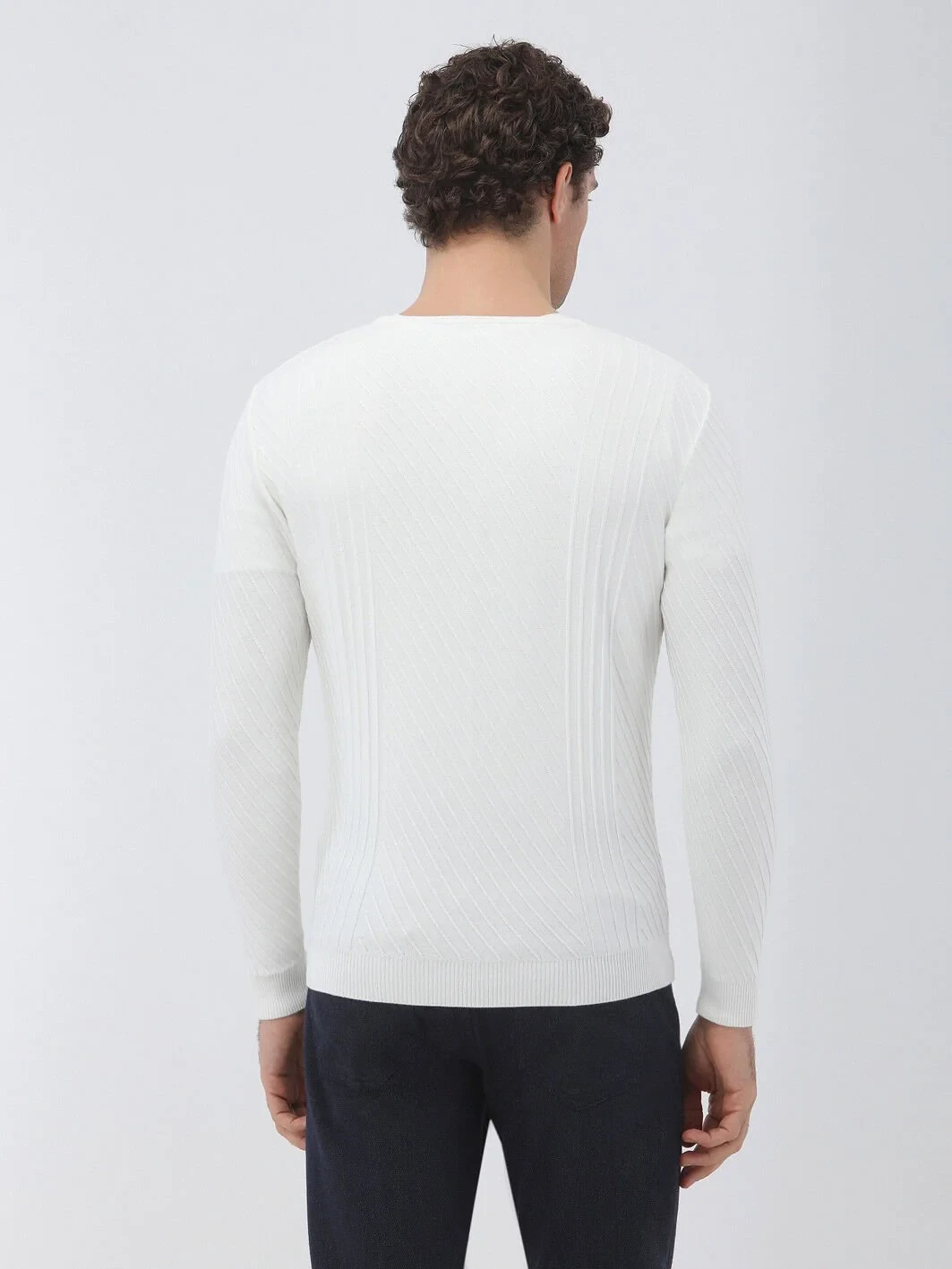 Ecru Knitwear Sweatshirt - 5