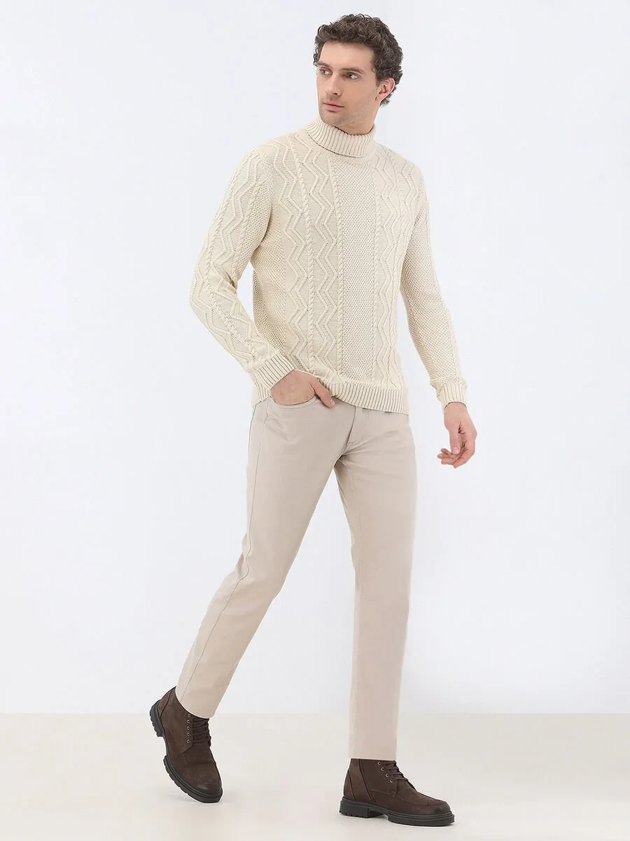 Ecru Knitwear Sweatshirt - 2