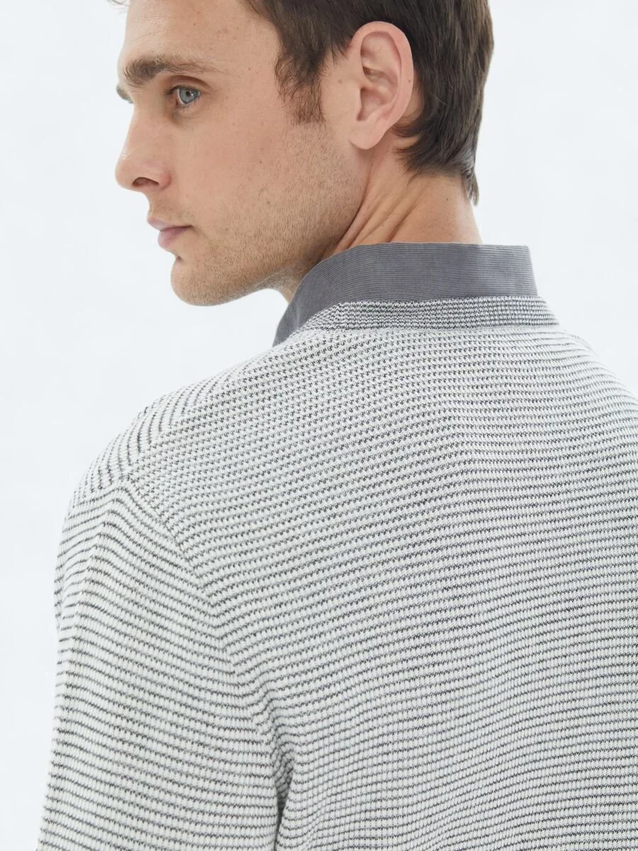 Ecru Knitwear Sweatshirt - 6
