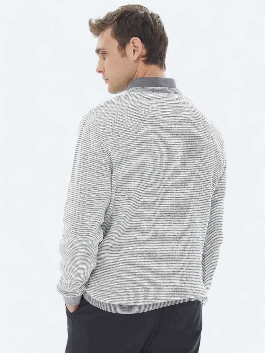 Ecru Knitwear Sweatshirt - 7