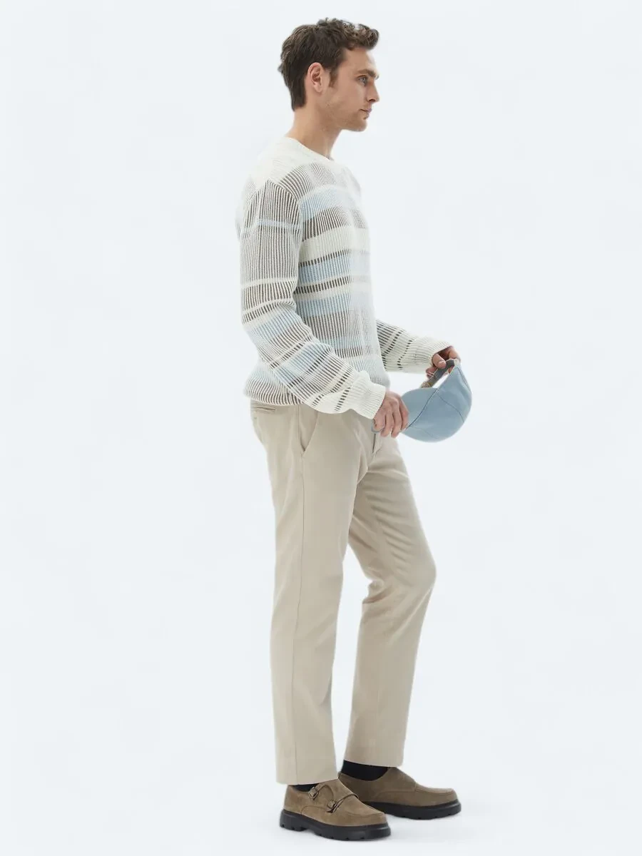 Ecru Knitwear Sweatshirt - 3