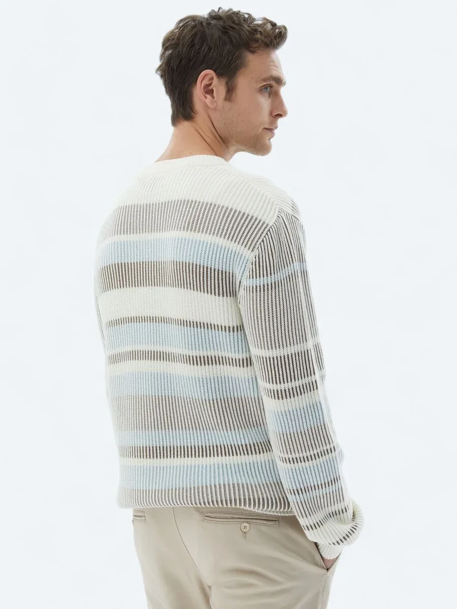 Ecru Knitwear Sweatshirt - 5