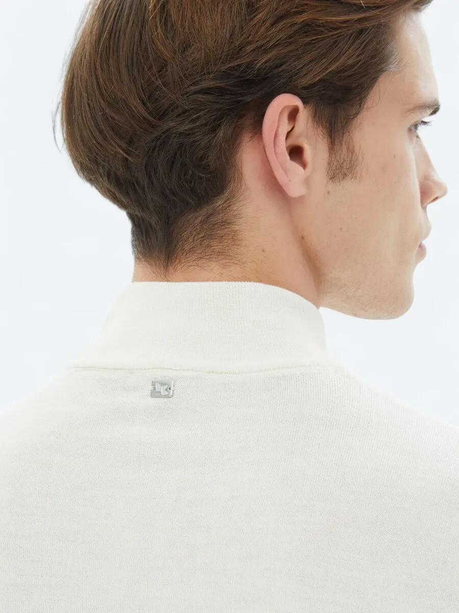 Ecru Knitwear Sweatshirt - 6