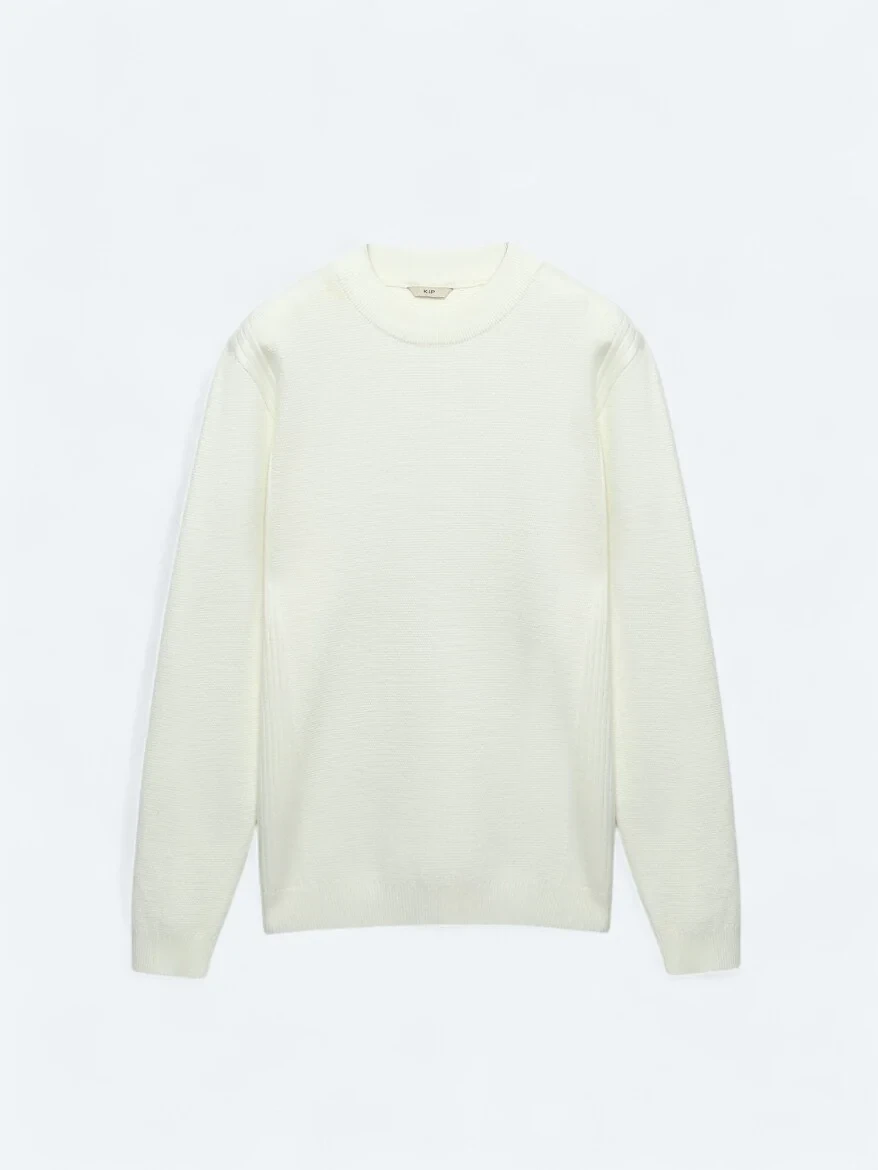 Ecru Knitwear Sweatshirt - 8