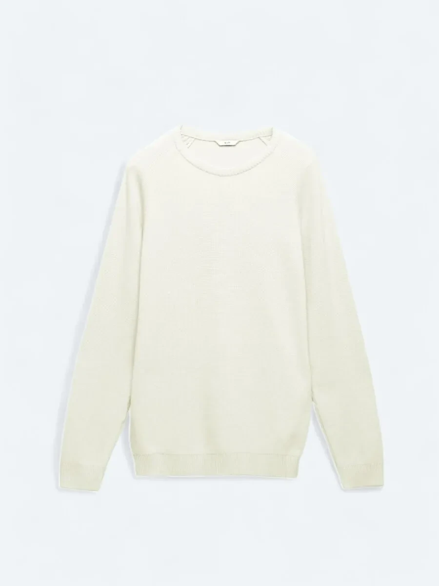Ecru Knitwear Sweatshirt - 7