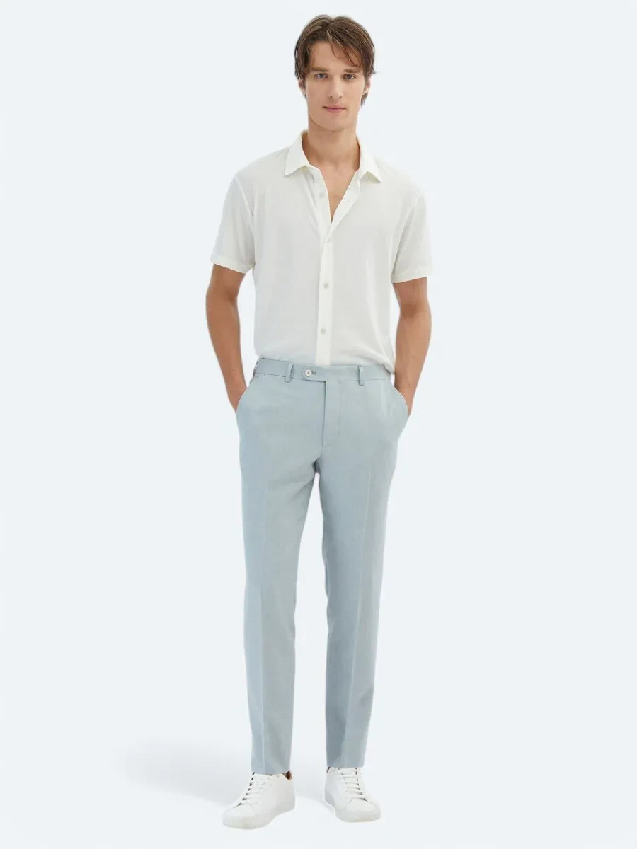 Ecru Patterned Regular Fit Knitting Casual Shirt - 2