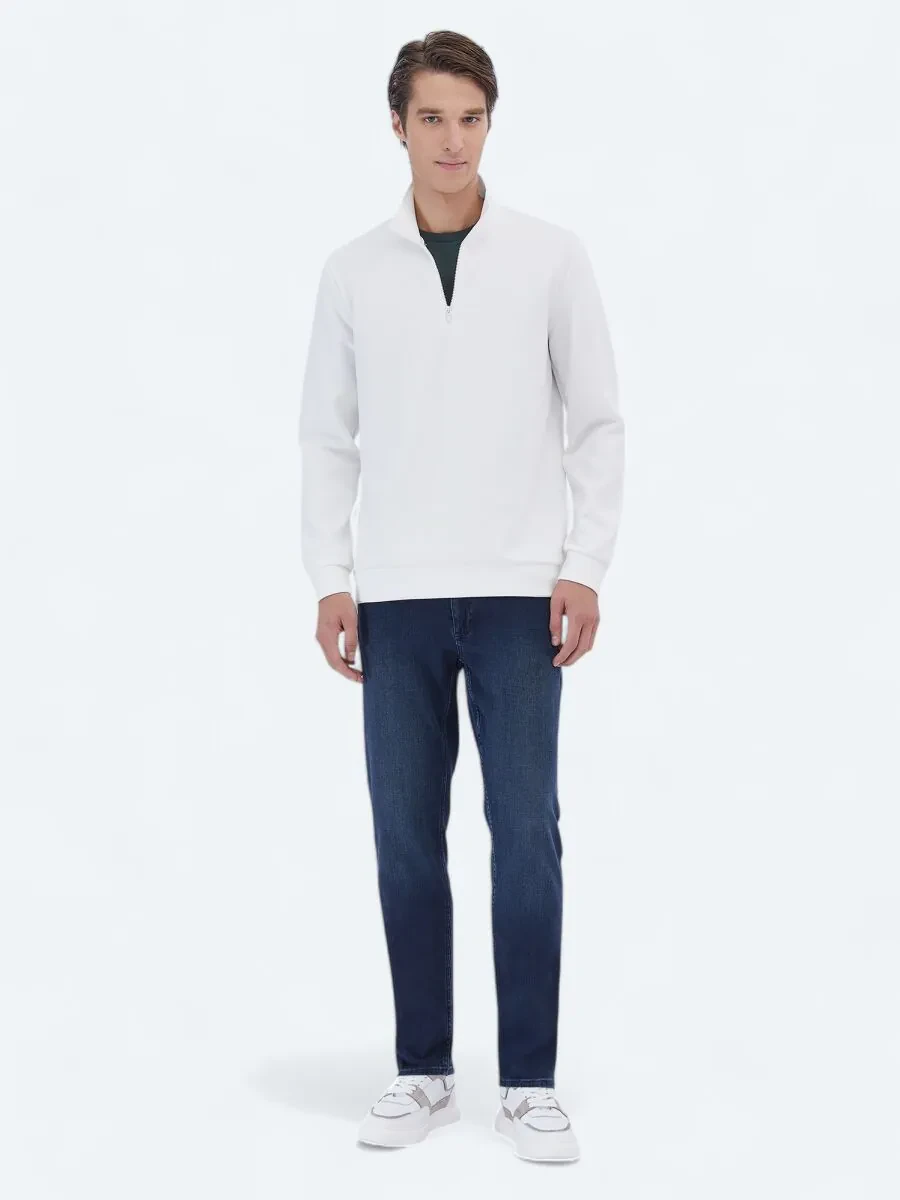 Ecru Turtleneck Sweatshirt - 2
