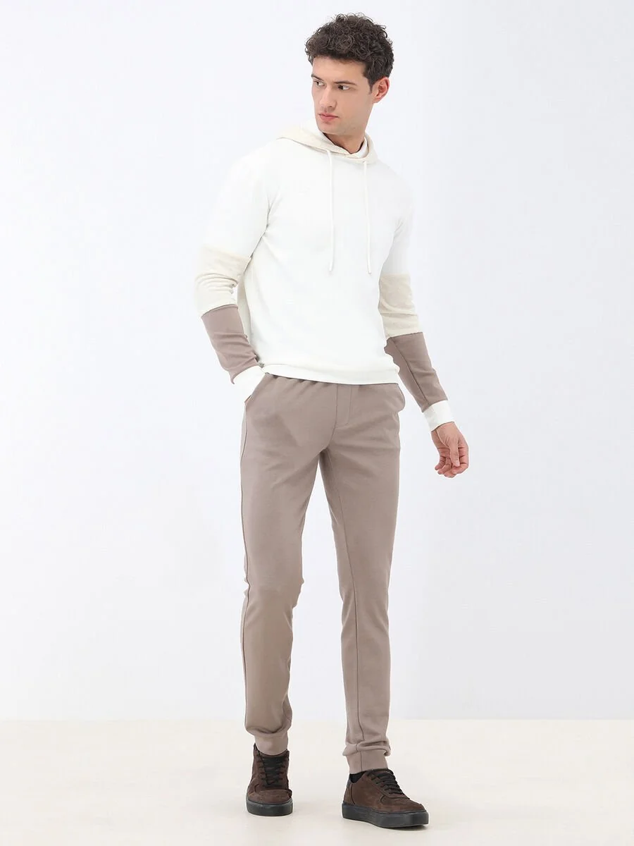Ekru Kapüşonlu Sweatshırt - 2
