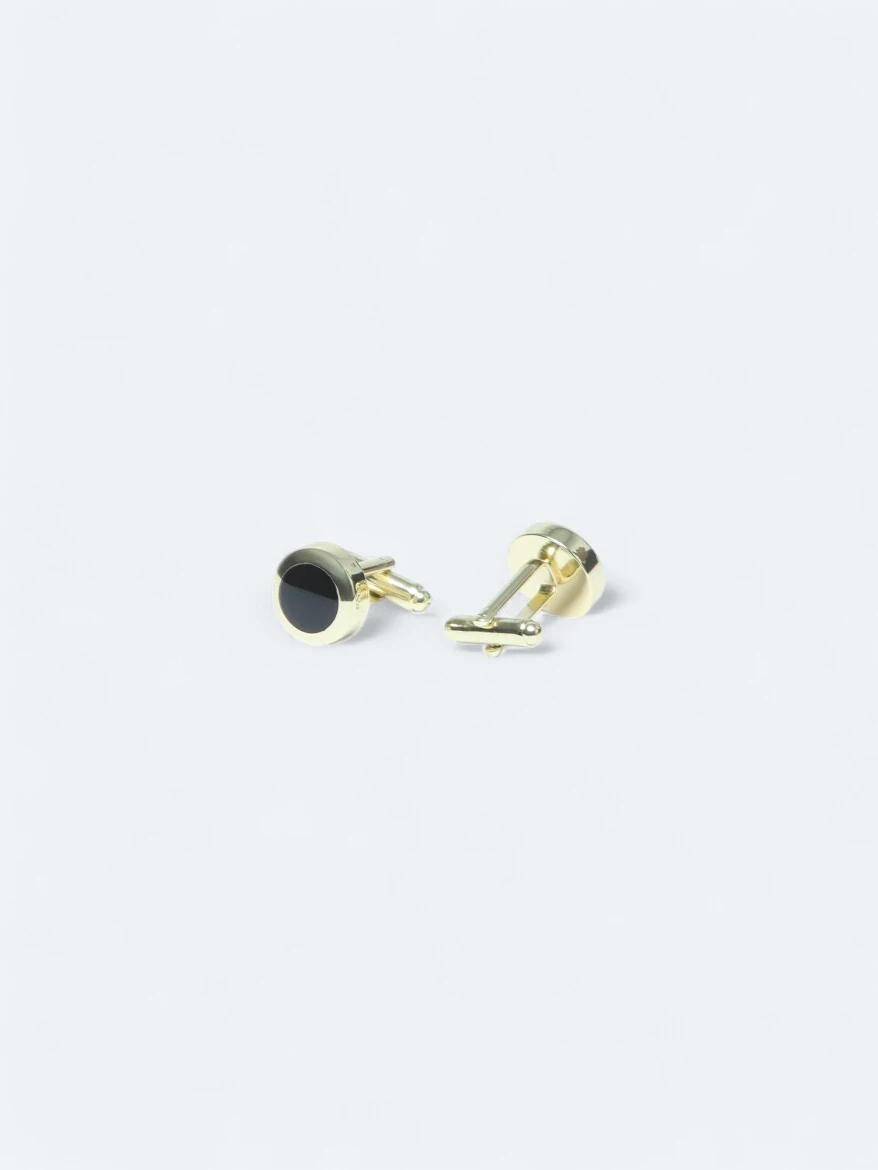 Gold Brass Cuff Link - 2