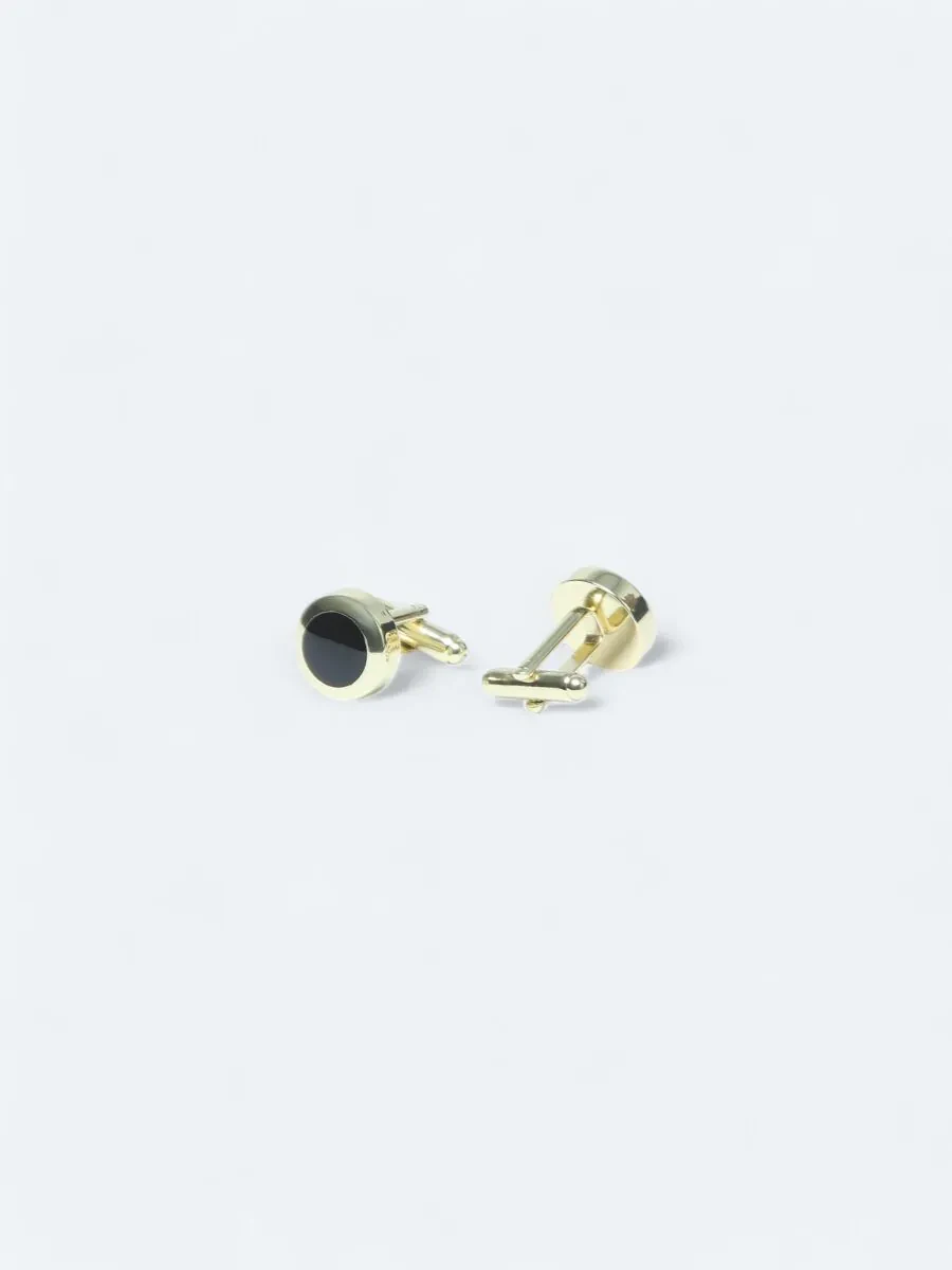 Gold Brass Cuff Link - 2