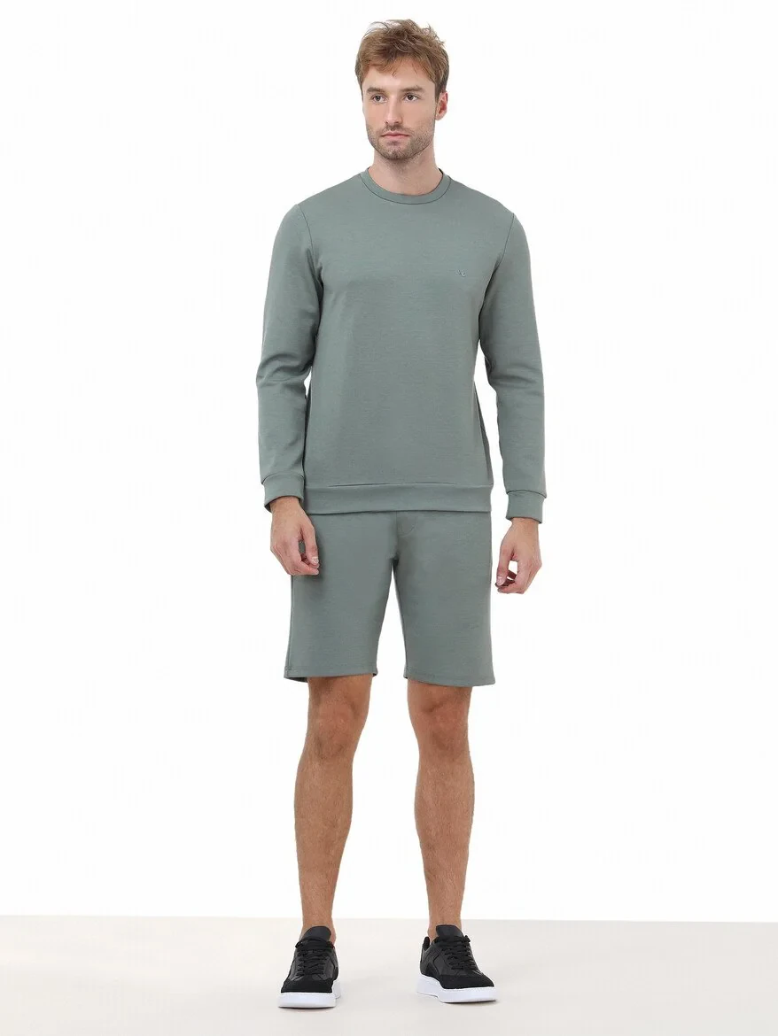 Green Crew Neck Sweatshirt - 3