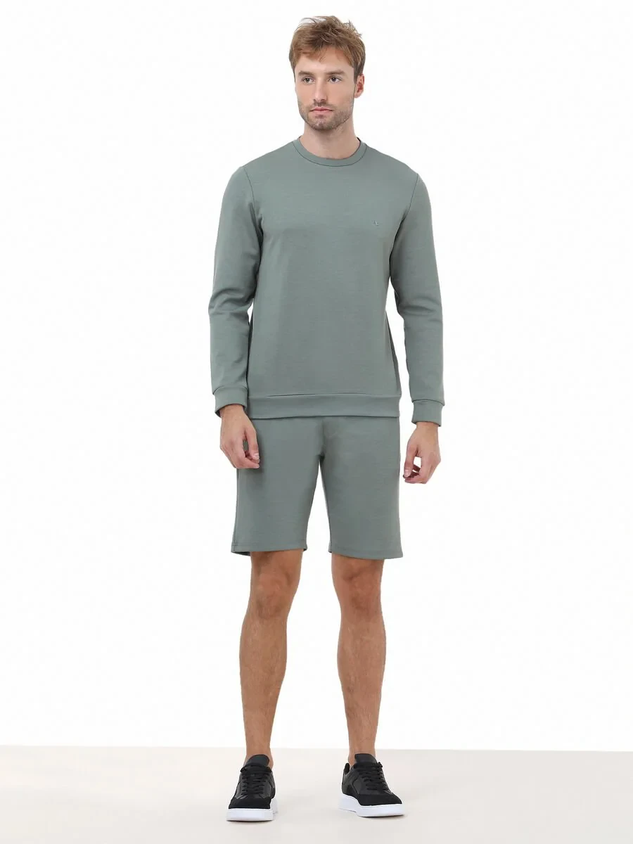 Green Crew Neck Sweatshirt - 3