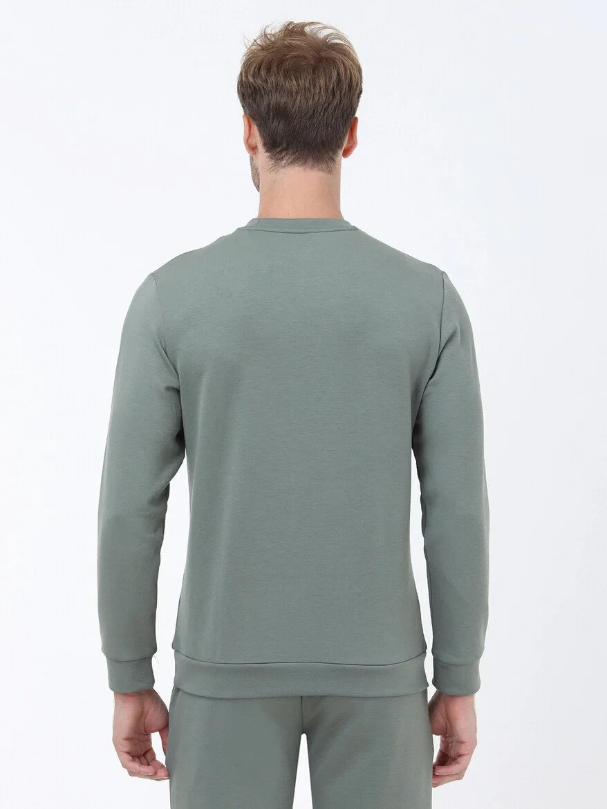 Green Crew Neck Sweatshirt - 5