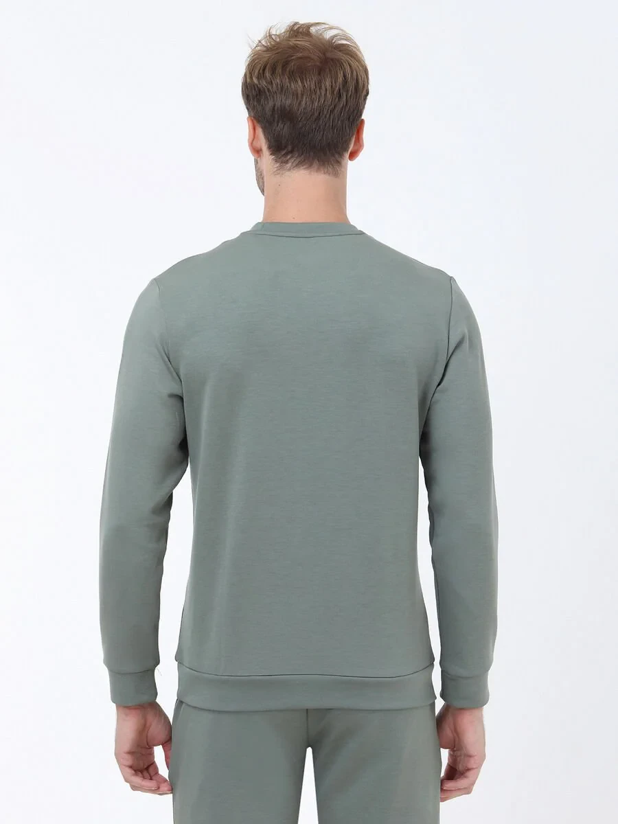 Green Crew Neck Sweatshirt - 5