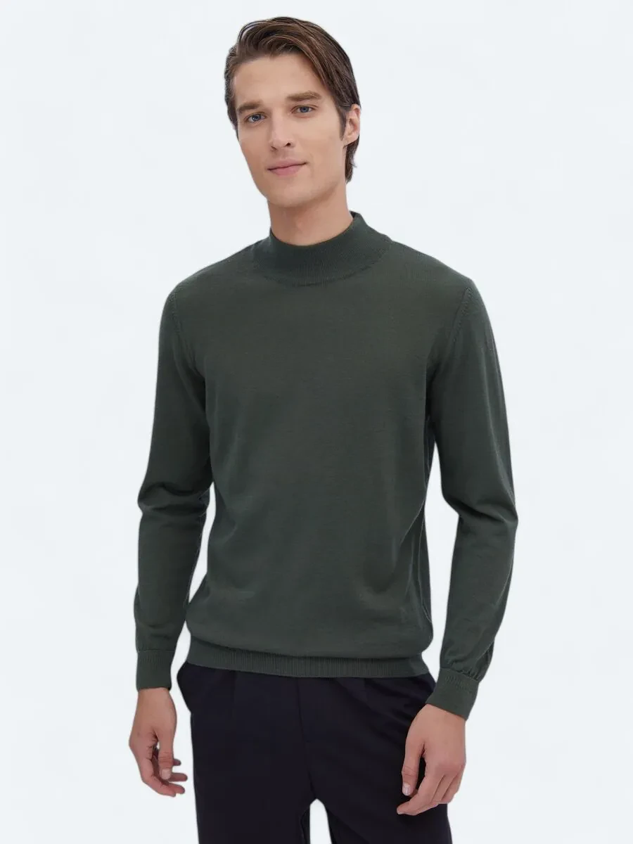 Green Knitwear Sweatshirt - 1