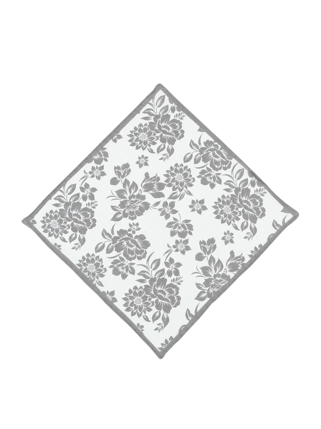 Grey %100 Keten Handkerchief - 1