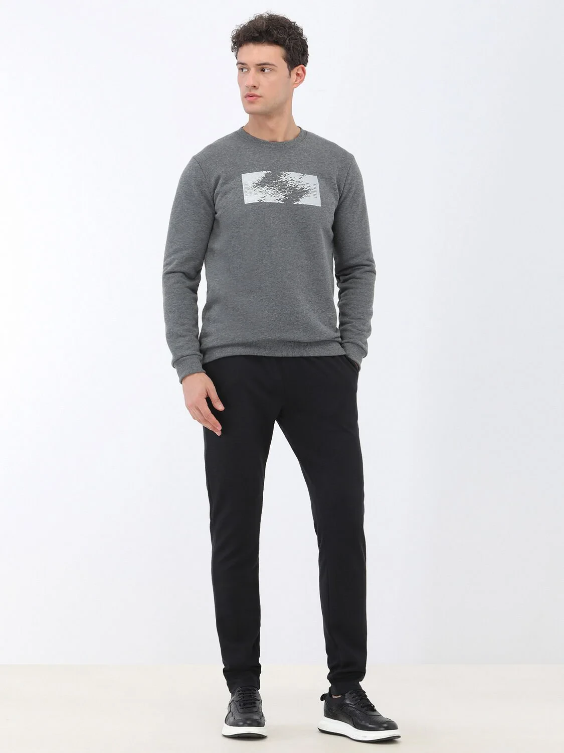 Grey Crew Neck Sweatshirt - 2