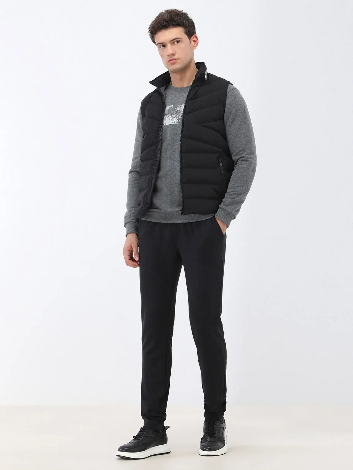 Grey Crew Neck Sweatshirt - 3