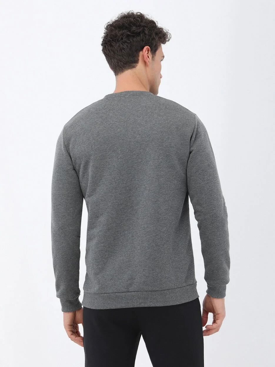 Grey Crew Neck Sweatshirt - 5