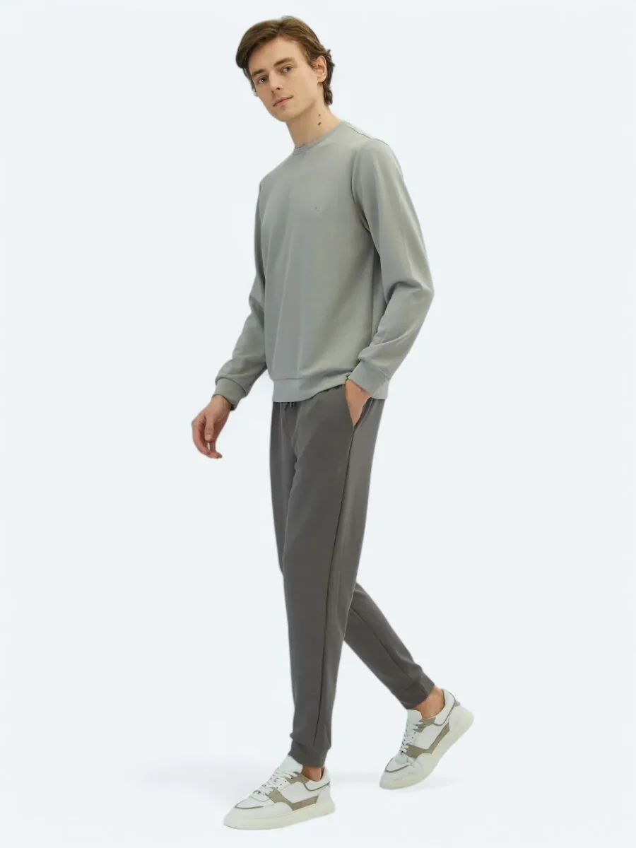Grey Crew Neck Sweatshirt - 2