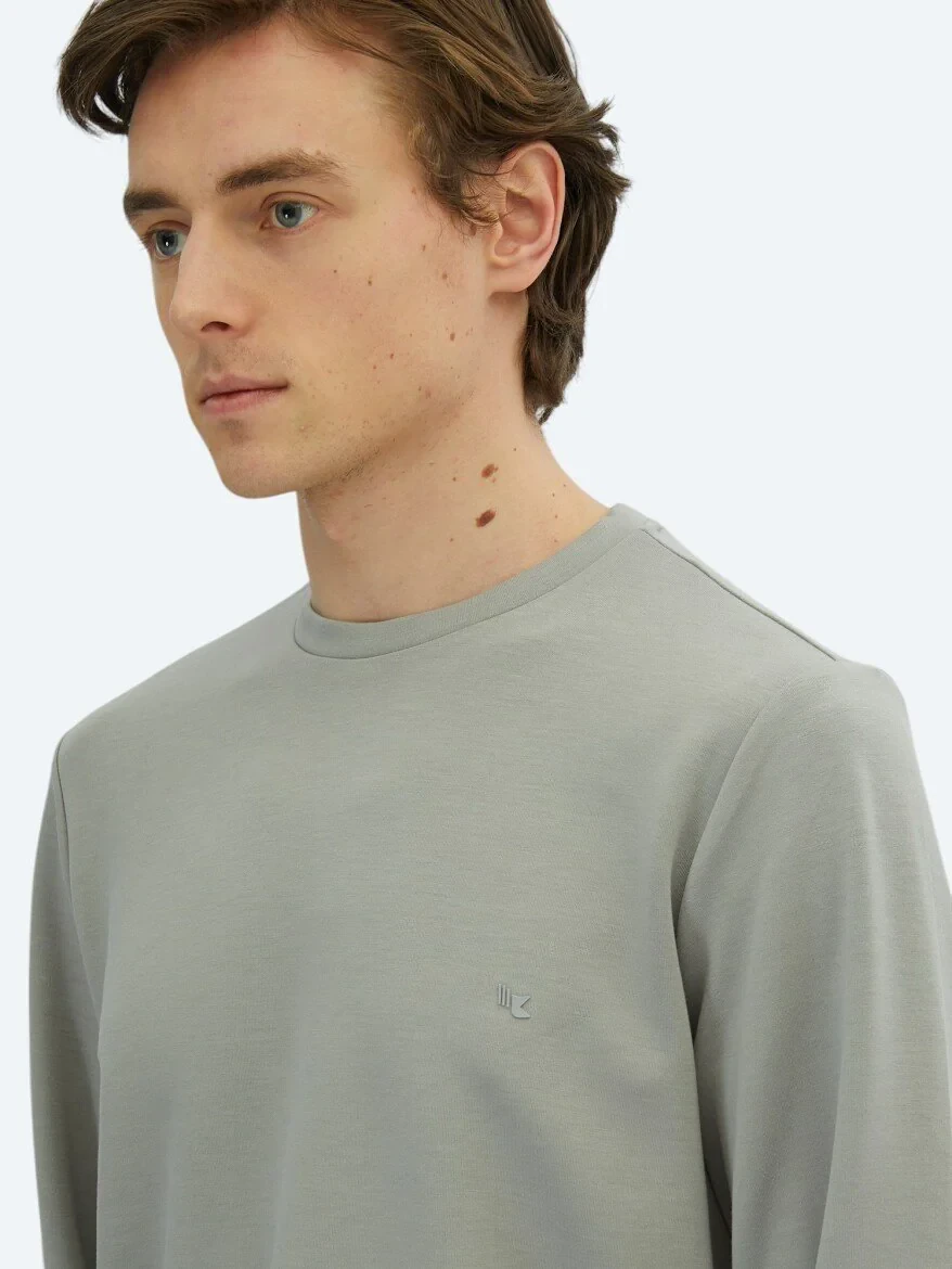 Grey Crew Neck Sweatshirt 