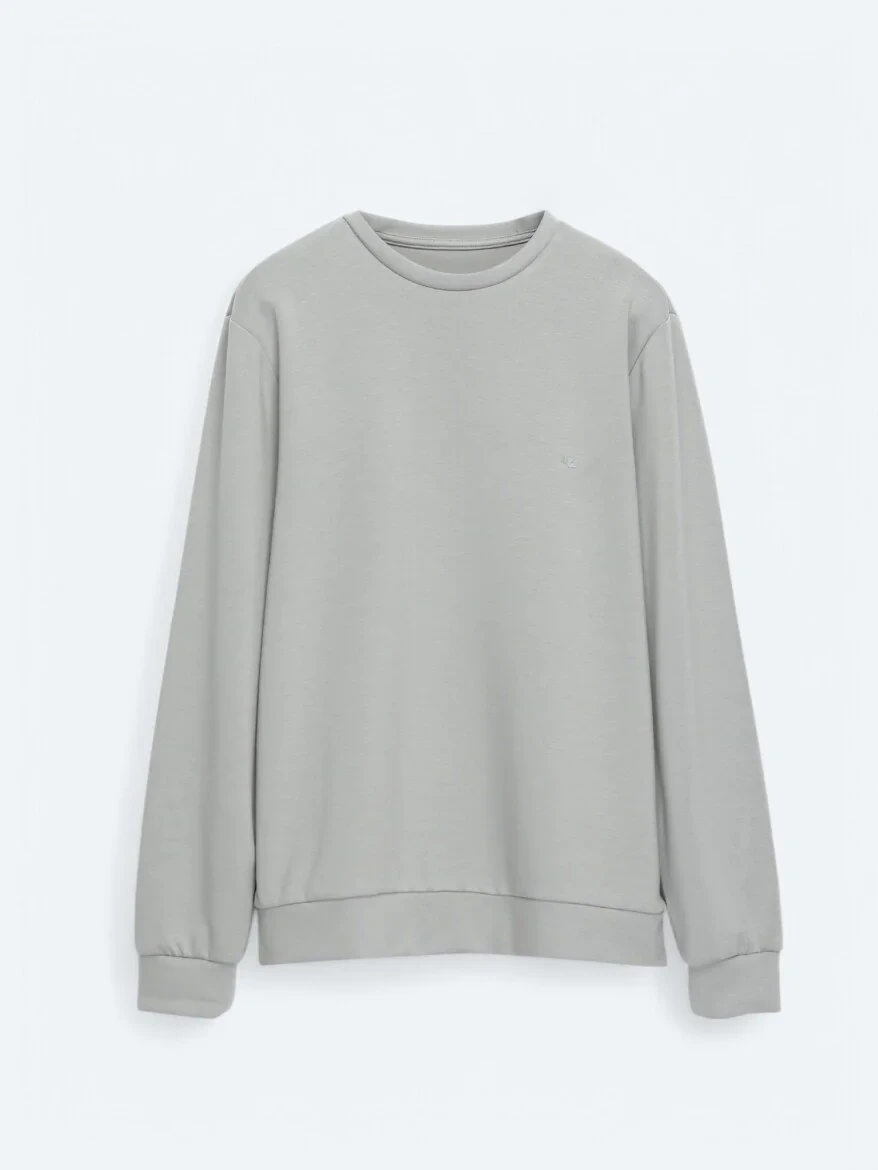 Grey Crew Neck Sweatshirt - 6