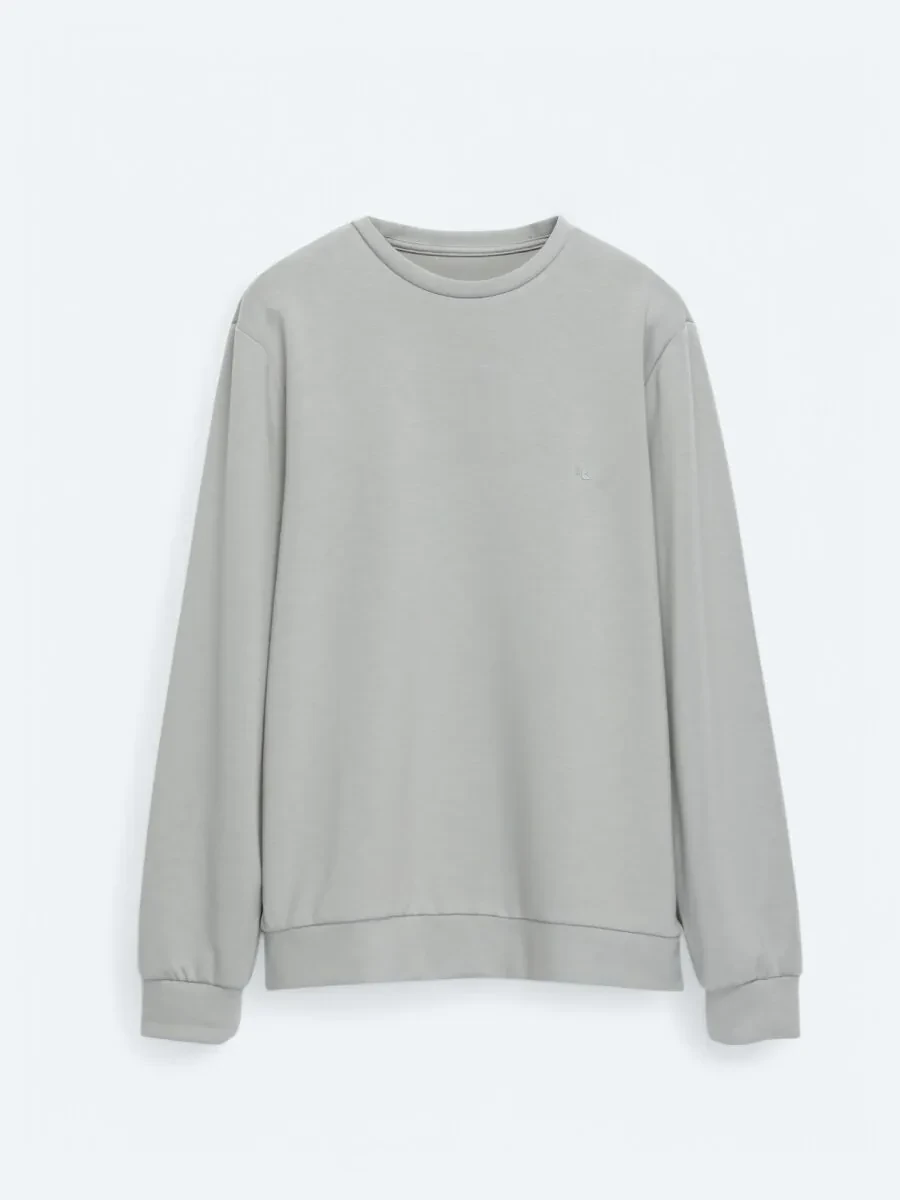 Grey Crew Neck Sweatshirt - 6