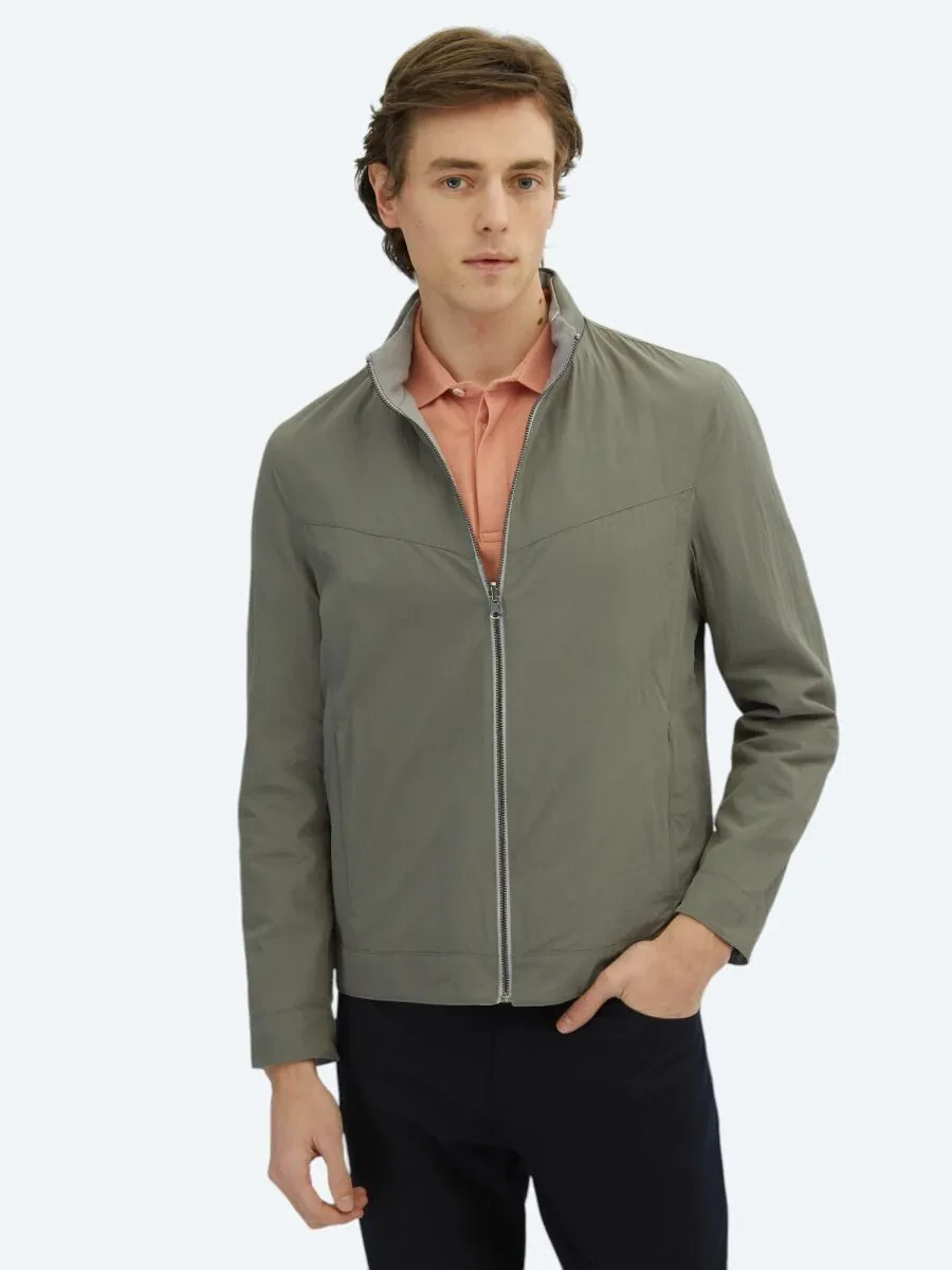 Grey Double-Sided Weaving Coat - 2