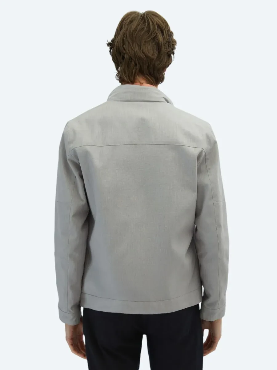 Grey Double-Sided Weaving Coat - 9