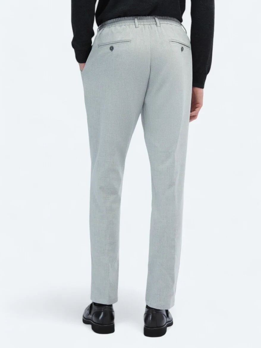 Grey Knitting Jogging Fit Casual Trousers 