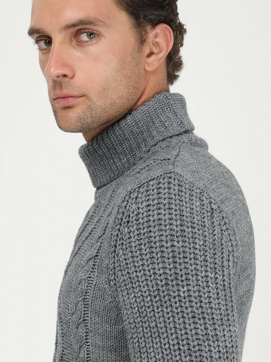 Grey Knitwear Sweatshirt - 4