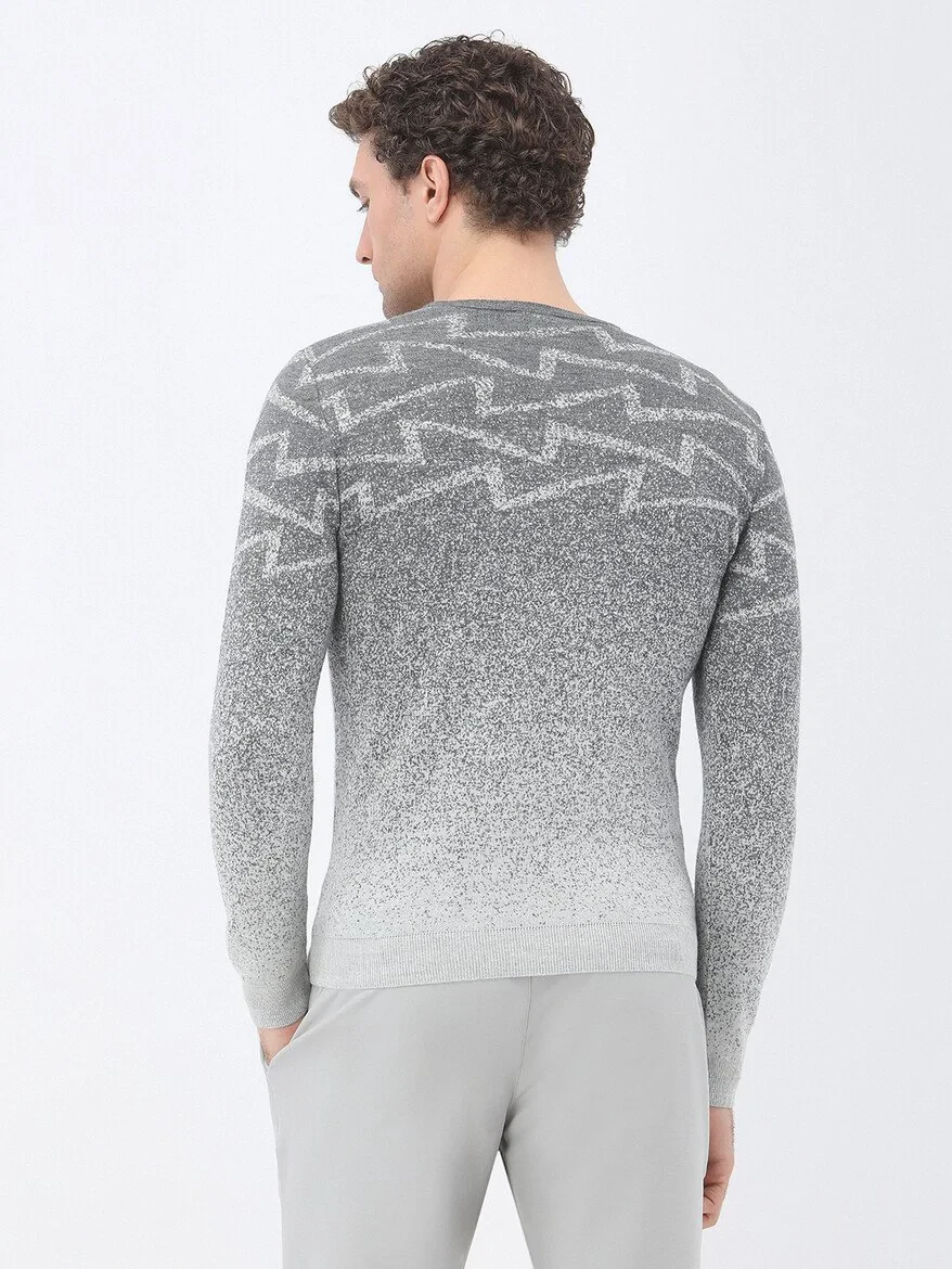 Grey Knitwear Sweatshirt - 5