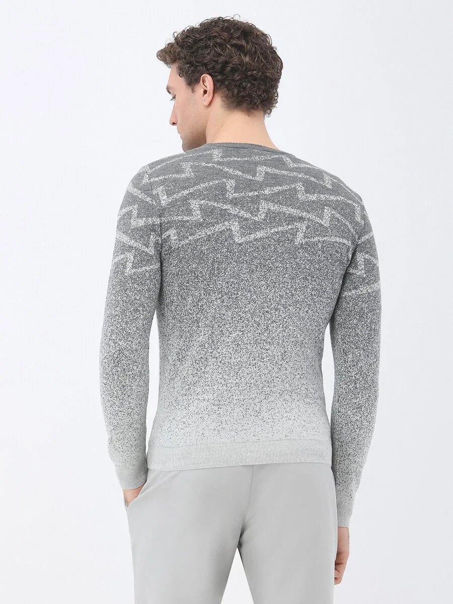 Grey Knitwear Sweatshirt - 5