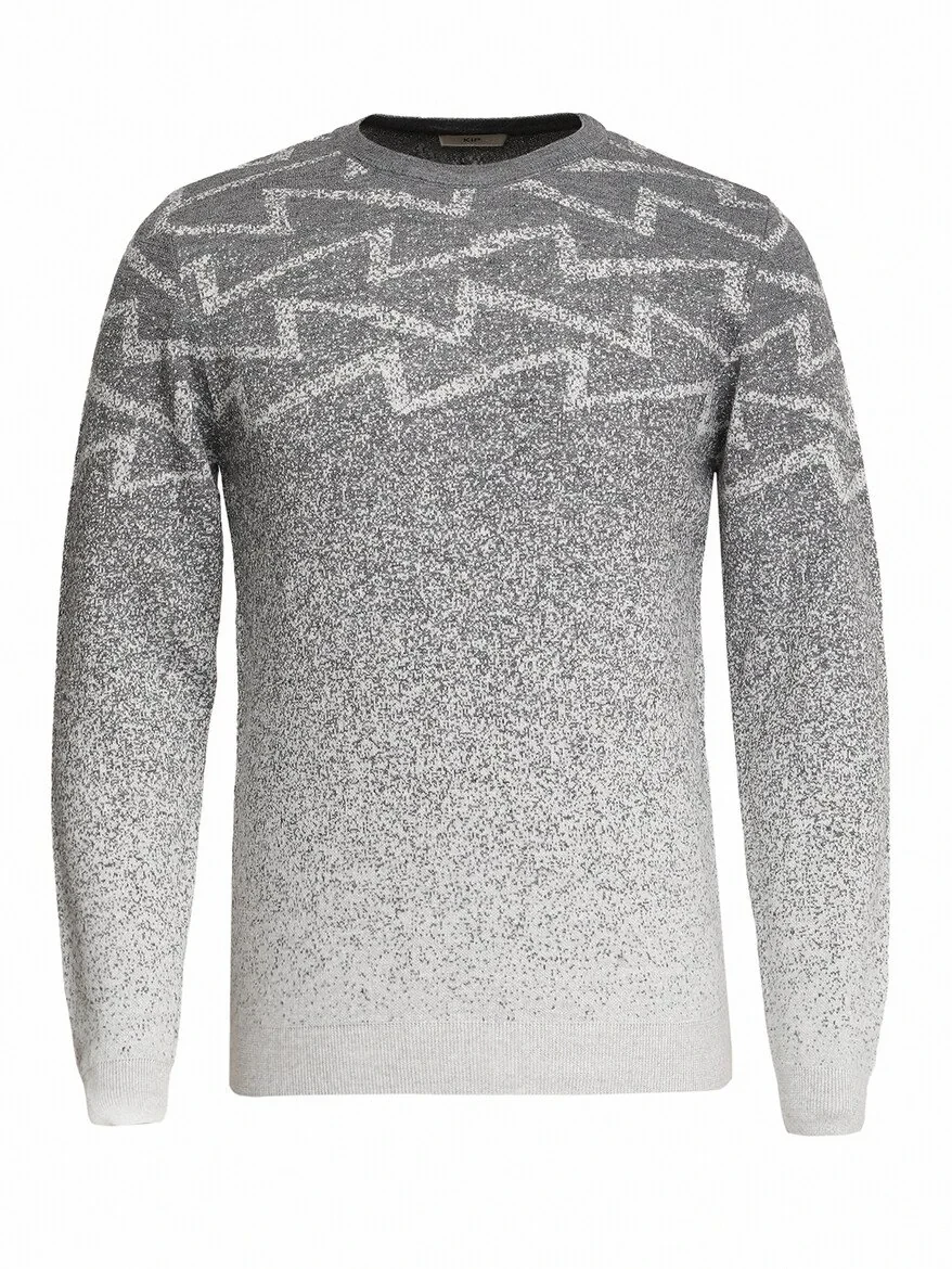 Grey Knitwear Sweatshirt - 6