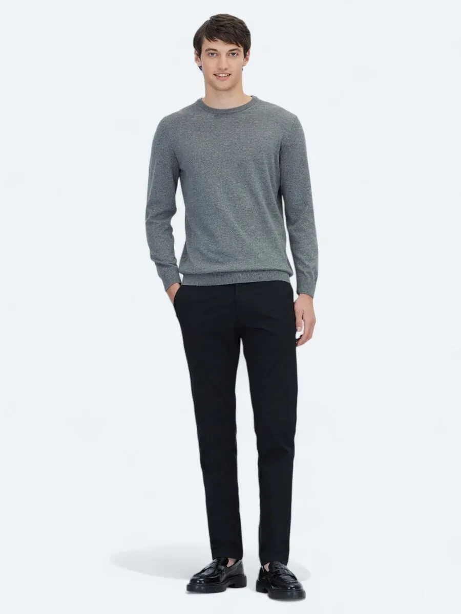 Grey Knitwear Sweatshirt - 2