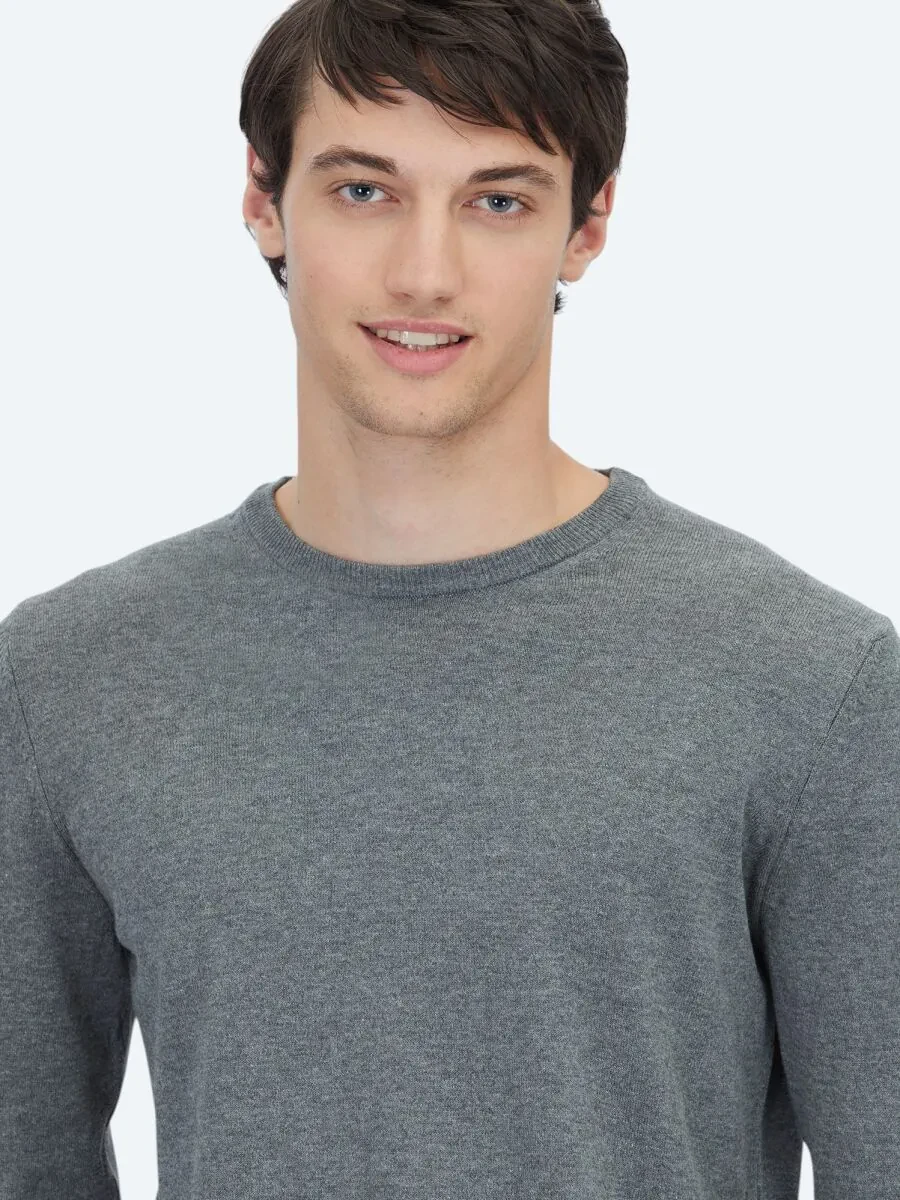 Grey Knitwear Sweatshirt - 4