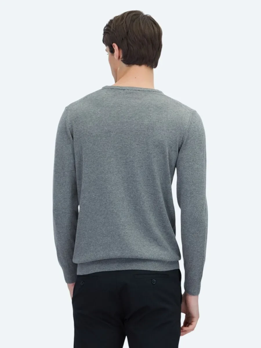 Grey Knitwear Sweatshirt - 5
