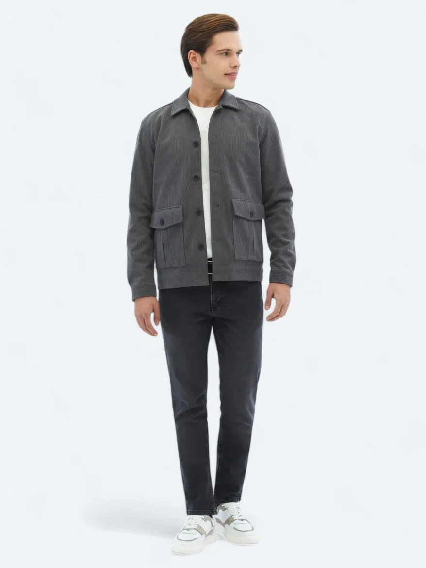 Grey Overshirt - 3