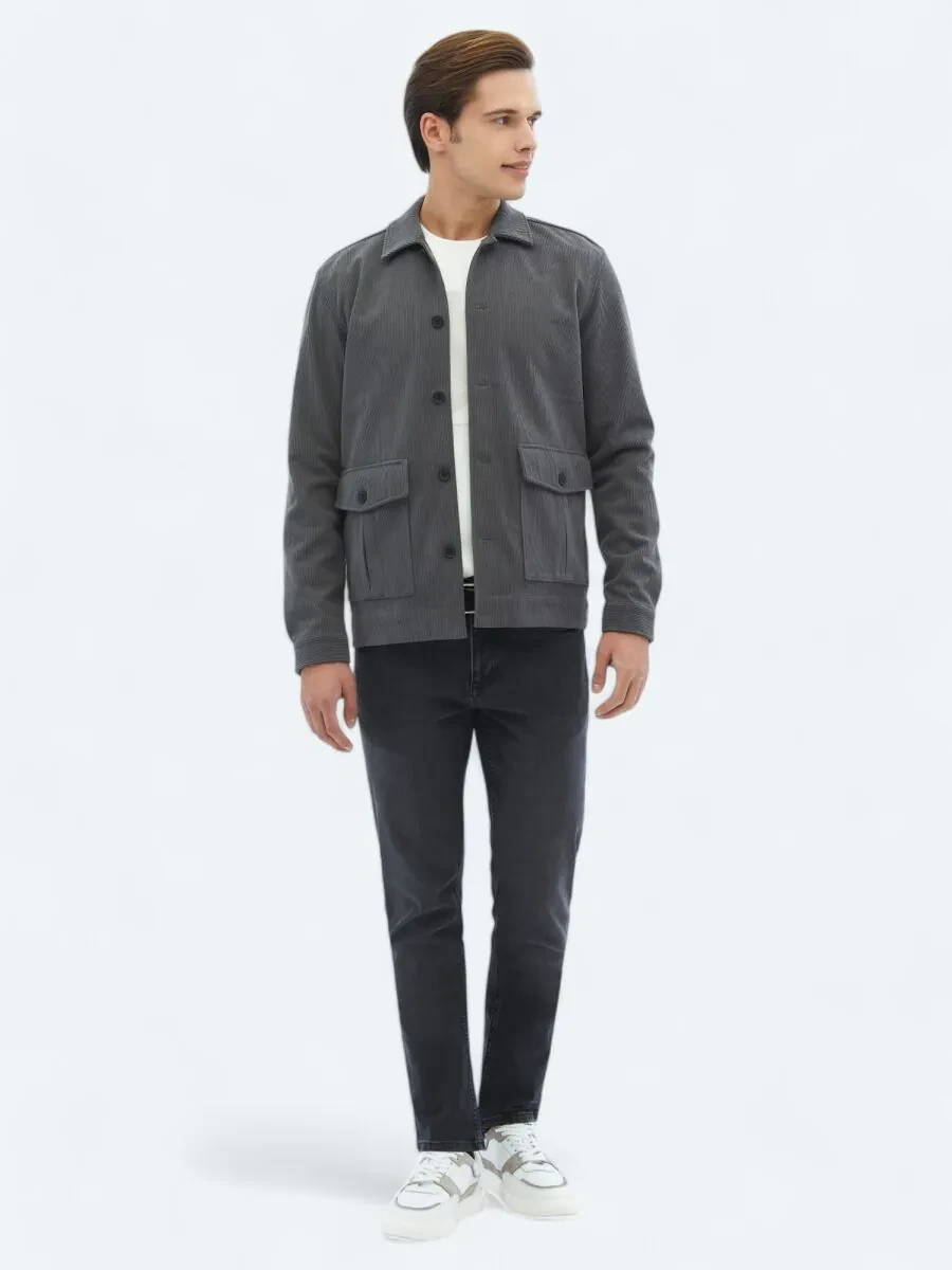 Grey Overshirt - 3