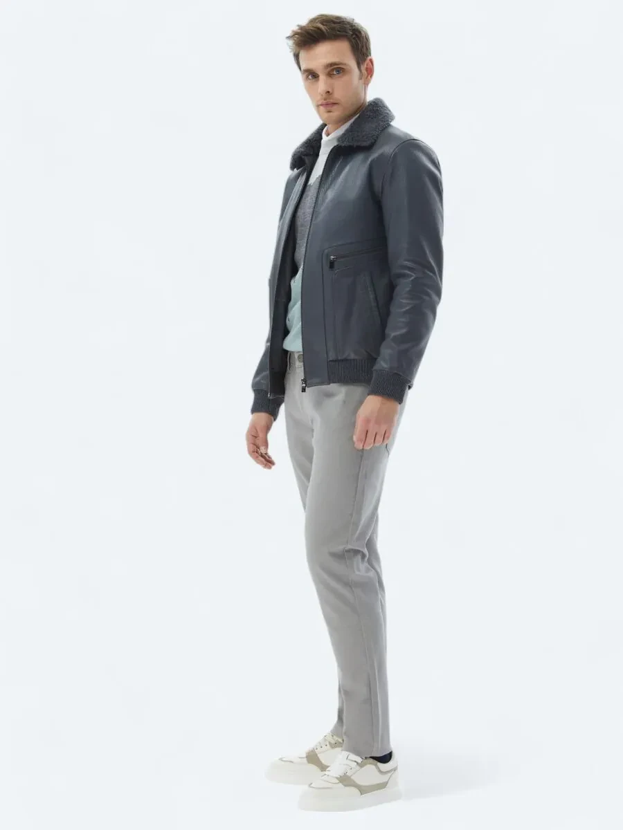 Grey Sheep Leather Leather Coat - 3