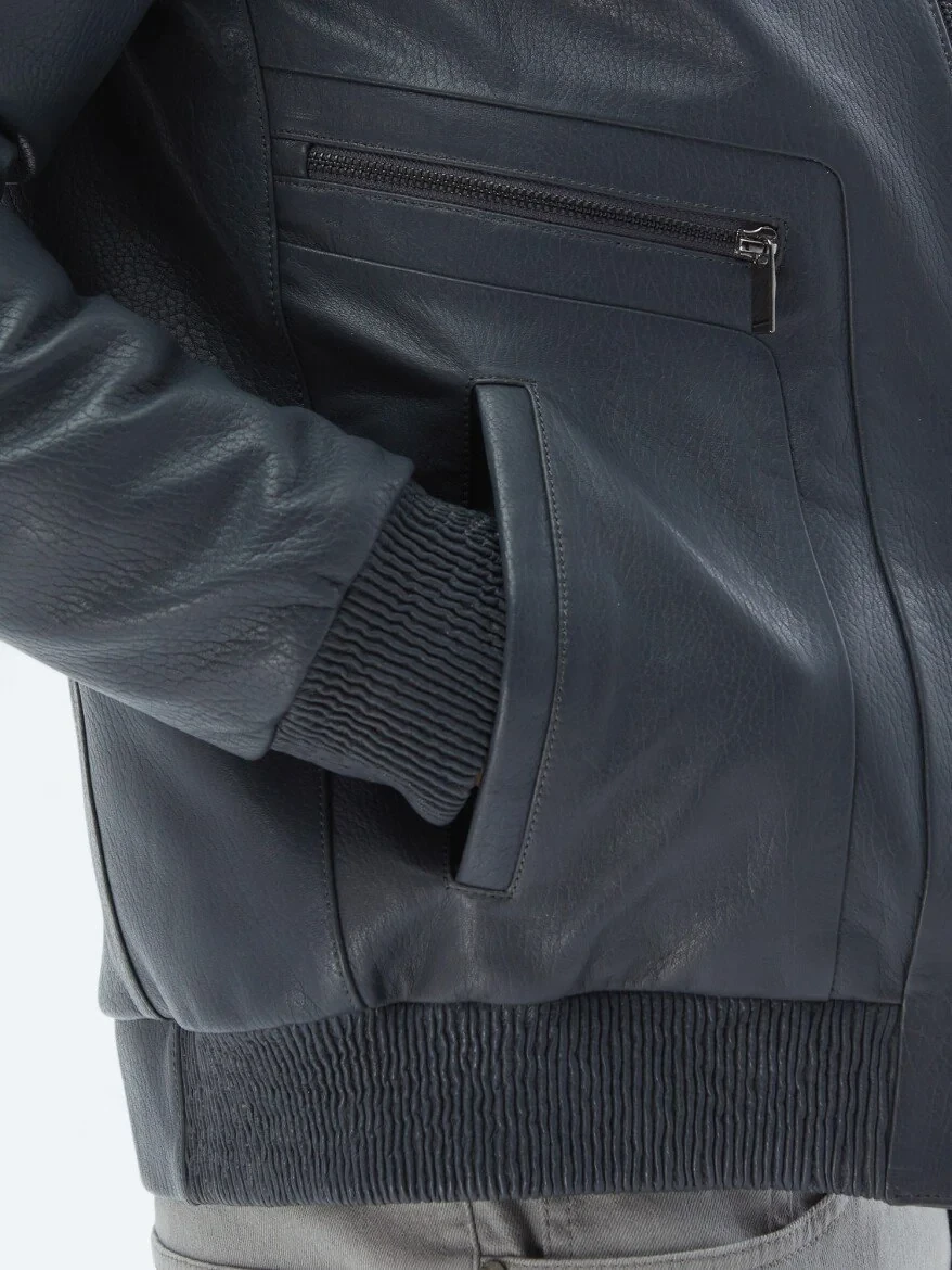Grey Sheep Leather Leather Coat - 5